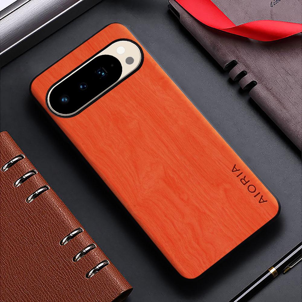 Bamboo Wood Pattern Leather Case for Google Pixel 10 9 8 7 6 5 Pro 9A 8A 7A 6A 5A 4A Funda Unique Cover for Pixel 10 Pro Xl Case