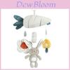 Baby Crib Mobile Rabbit Owl Hanging Toy Plush Sensory Development For Infants