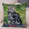 Cute Pet Animal Print Pillowcase Funny  Cat  Decoration Car Sofa Home Cushion Cover