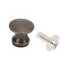 20pcs Cabinet Handle Zinc Alloy Single Hole Handle 12x11MM Bronze Drawer Pulls Round Head Vintage Cabinet Knobs Jewelry Box