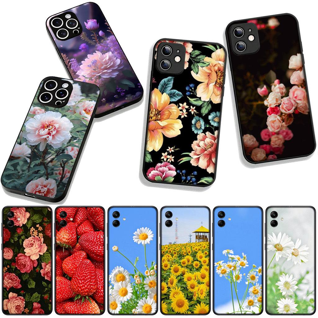 Daisy Sunflower Rose Flower Peony Phone Cover for Huawei P30 P20 P10 Mate 10 20 Pro Lite Y9A Y8S P Smart Y7 Y9 Prime Y6 Case