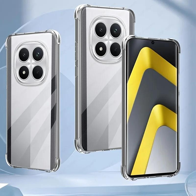 Transparent Phone Cases For Xiaomi Poco M8 Little M 8 Pro Poko M8Pro PocoM8 PocoM8Pro 5G Soft Silicone Back Cover Clear Case