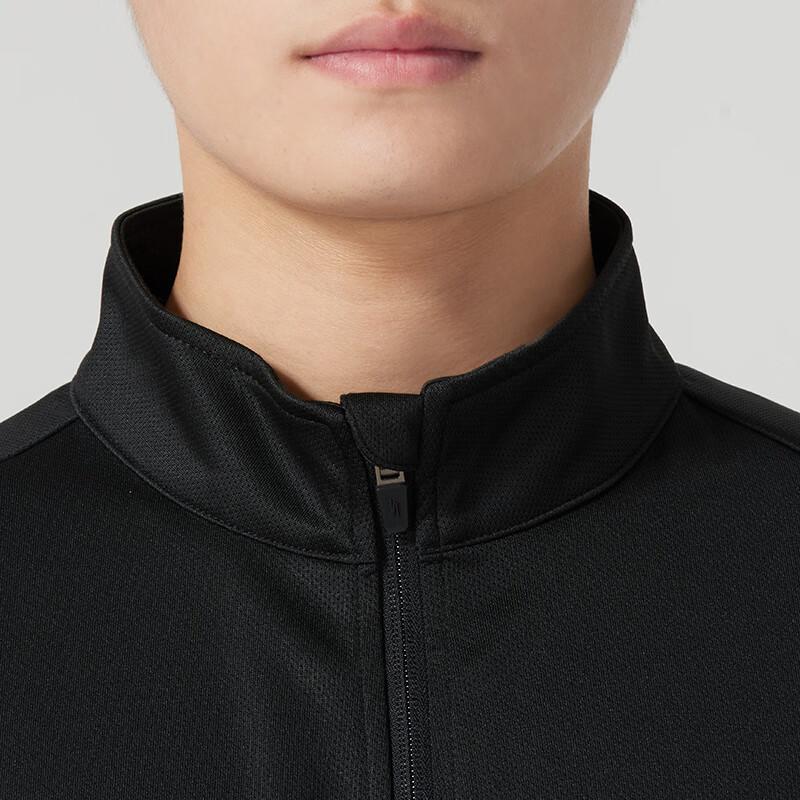 Skechers Fashion Sports Series Stand Collar Windproof Casual Comfortable Jacket Men Jackets Meteorite-Black P224M122-03K8