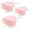 1Set Heart Shaped Gift Box Elegant Cardboard Box for Valentines Birthday Wedding Party Favor Treat Packaging Black