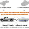 7 Pin to 13 Pin Converter Adapter for Stable Trailer Lighting System Enhanced Driving Safety Secure Brake Light Function