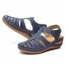 Ladies' Casual Wedge Sandals | Round Toe Hollow Design | Middle Heel, Breathable and Comfortable | All Season | Durable Sole | Shoes, Lace Up Sandals