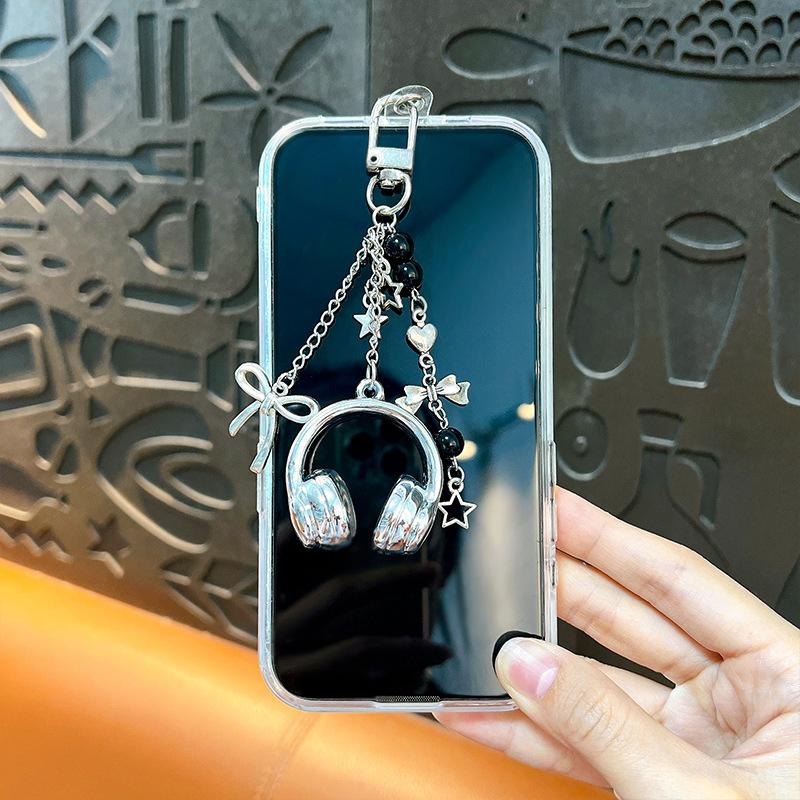 Yogodlns Premium Music Headphone Bag Charms Unisex Keychain Phone Strap Couple Gifts Backpack Pendant Accessory