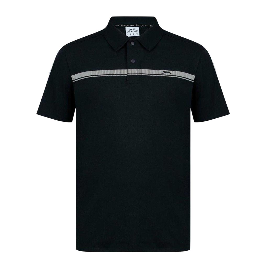 Slazenger Mens Contrast Striped Golf Polo Shirt