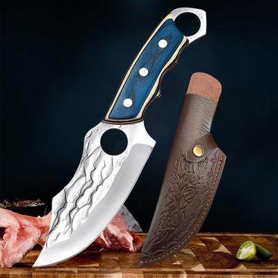 Forged Boning Knife Stainless Steel Meat Cleaver Slicing Knife Sharp Butcher Knife