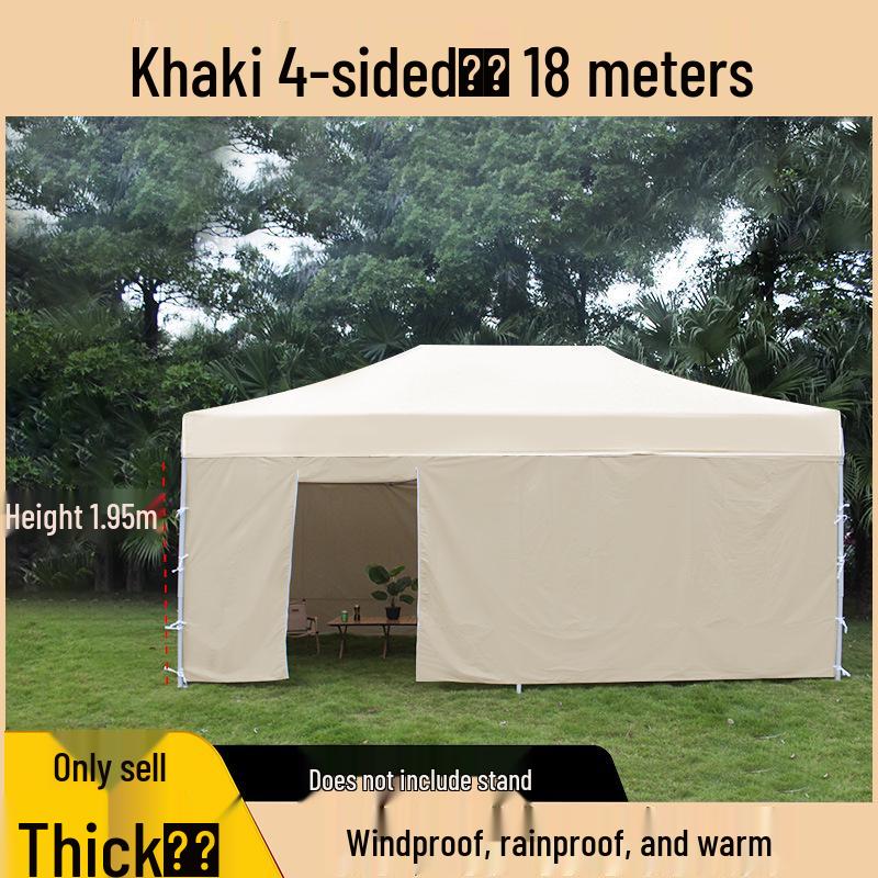 Transparent Tent Side Panel: Windproof & Waterproof Outdoor Canopy Enclosure with Thick Fabric and Durable Edging