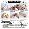 2Sheets Large Halloween Black Lightning Temporary Tattoo Sticker for Halloween Makeup – Realistic Vein Design Face Tattoo Body A