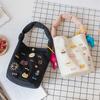 Cartoon Bucket Bag Designer Brand Women Handbags Small Cotton Canvas Shoulder Bagg Fashion Lunch Bag Female Casual Tote Purse
