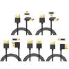 Molded Strain Relief DisplayPort Cable with Male-to-Male Ends, DisplayPort 1.4 Support, and Direct Video Transmission