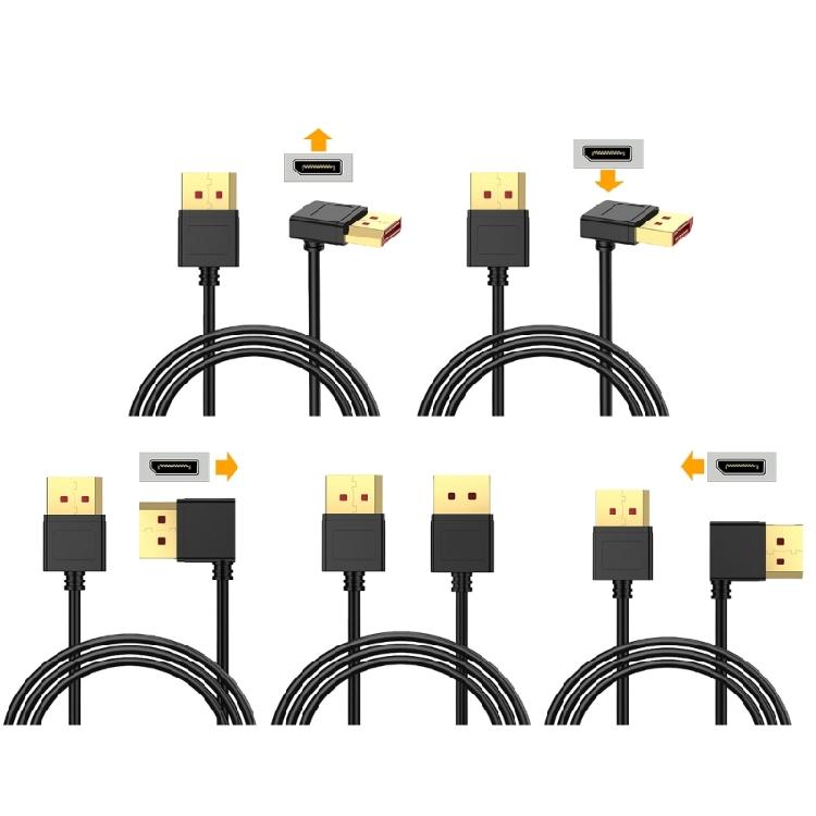 Molded Strain Relief DisplayPort Cable with Male-to-Male Ends, DisplayPort 1.4 Support, and Direct Video Transmission