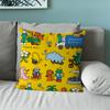 Cartoon Art Joguman Cute Pillow Case Sofa Living Room Bedroom Headboard Backrest Cushion Square Cushion Nap Time