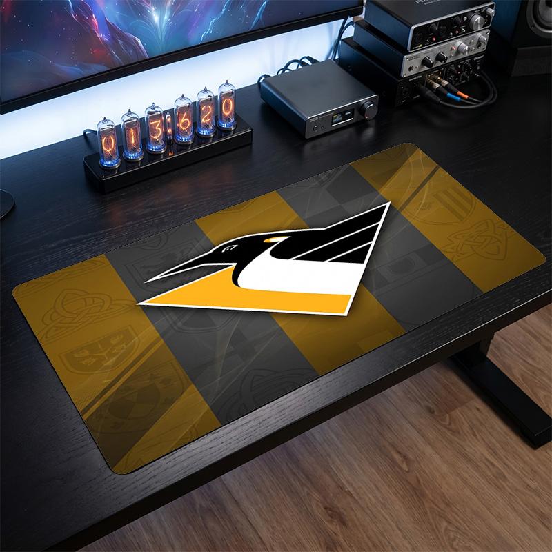 Pittsburgh Penguins Pattern Mousepad Anti?Slip Rubber Desk Pad For Gaming Working Desktop Decoration