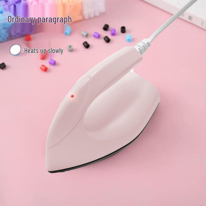 Compact Handheld Steam Iron for Clothes and Beads Crafting