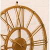 Vintage Clock Iron Gold Wall Clock, Analog, 15 Inch