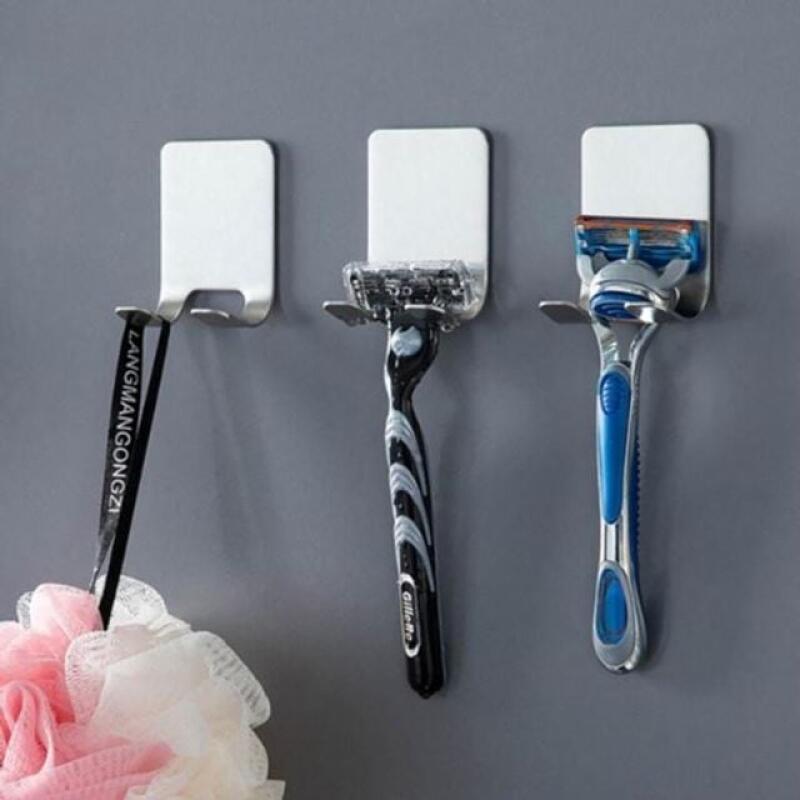 Wall-mounted stainless steel razor shower ball holder