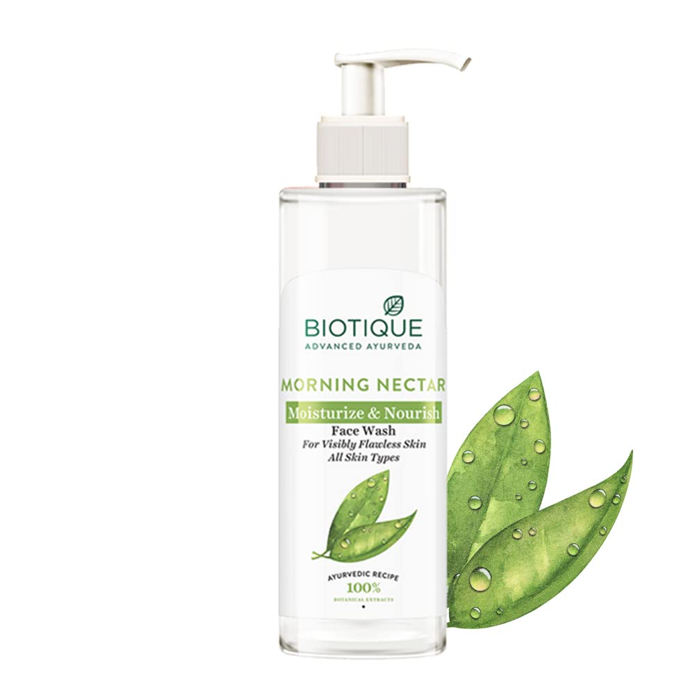 

Biotique Bio Morning Nectar Отбеливающая пенка для умывания 200 мл – Отшелушивающее пенное средство для умывания для более сияющей, увлажненной и светящейся кожи