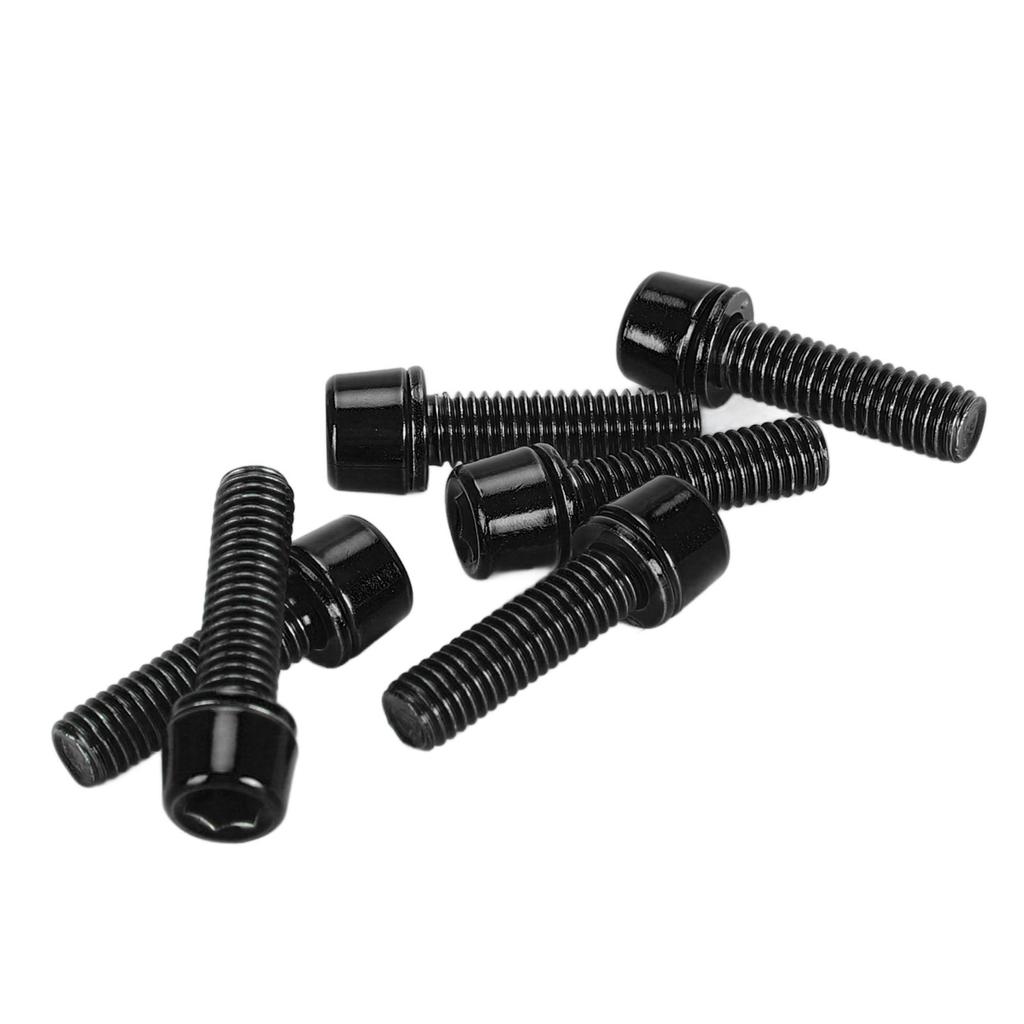 6pcs Bicycle Stem Screws Professional M5x18mm Aluminum Alloy Bike Handlebar Stem Screws for