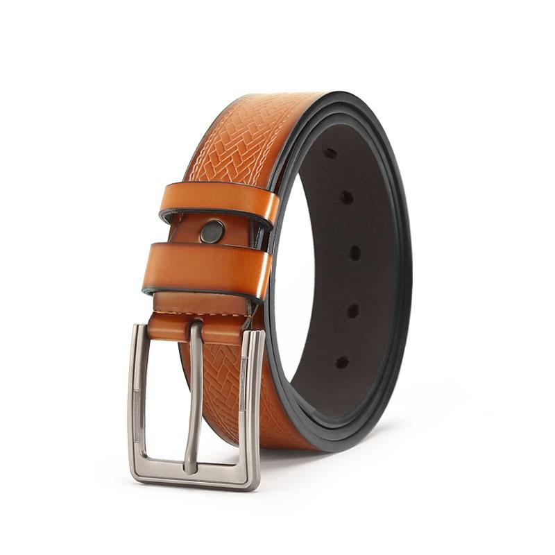 Men's Alloy Pin Buckle PU Leather Casual Jeans Belt