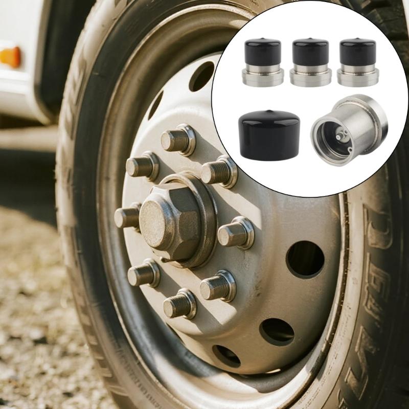 2.441" Corrosion Resistant Bearing Cover Dust Proof Housing Grease Plugs Hub Bearing Cover for Trailer Maintenance