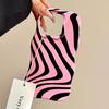 Glossy Wave Stripes Phone Case for iPhone 12 13 14 15 16 Pro Max Camera Protect Shockproof Hit Color fashion Phone Cover