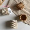 M-6 Typ Gewebter Handgemachter Serviettenring Gewebter Rustikaler Natürlicher Serviettenringhalter Tischdekoration Holz Ostereier Rattan Serviettenring Schnalle