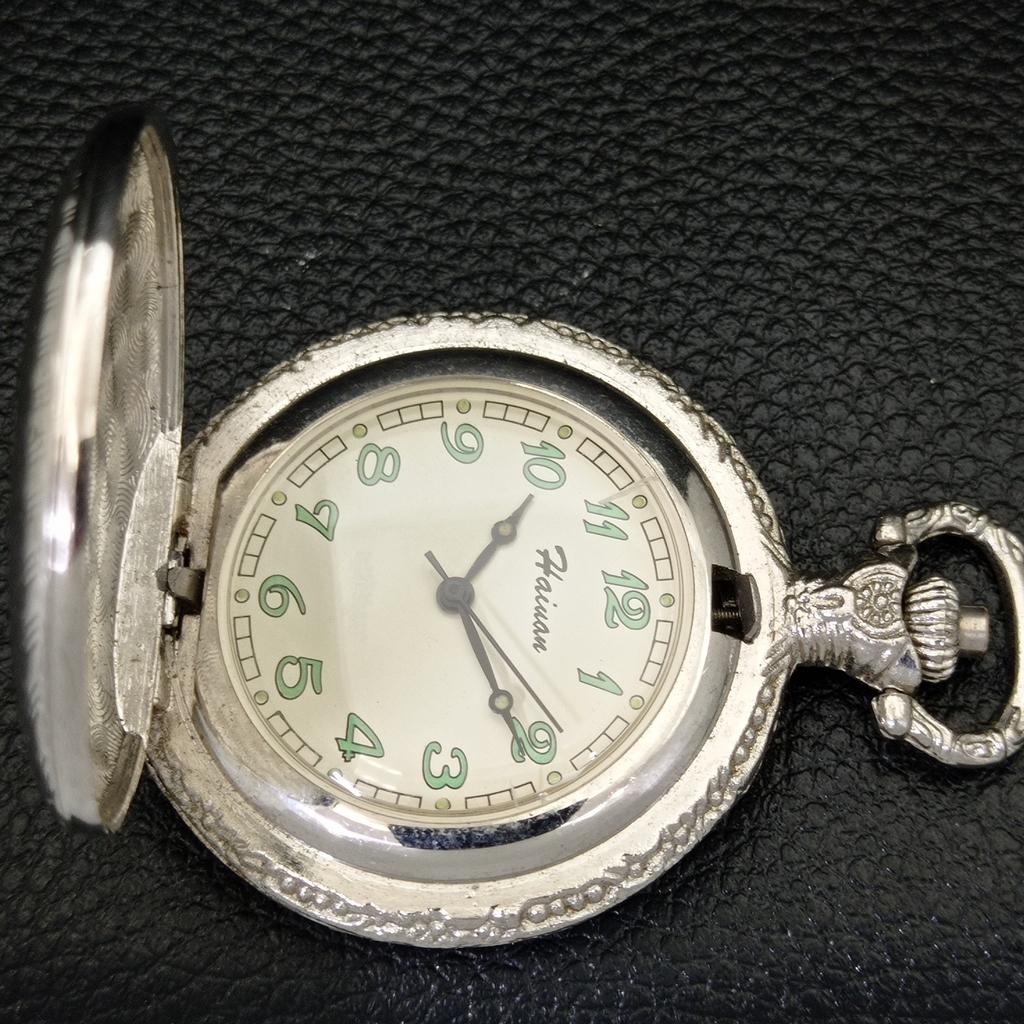 USED HAIVAN HAND-WINDING SWISS MENS POCKET ORIGINAL DIAL WATCH a433103-2 R114-a433103