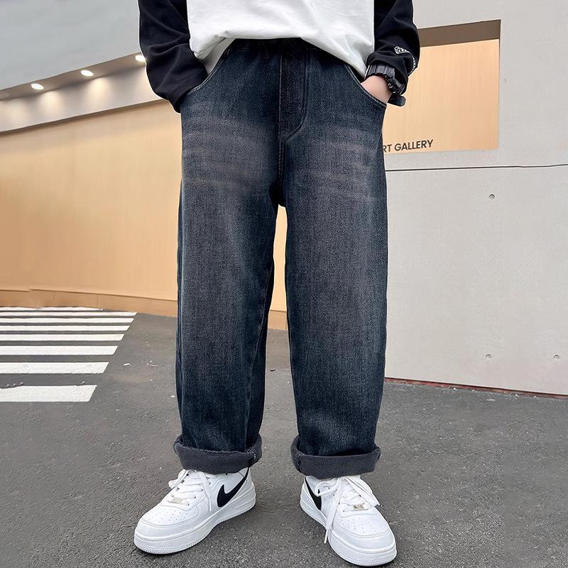 Jungen 2025 Frühling & Herbst Jeans - Gerades Bein, Trendy & Stilvoll für Kinder