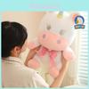 Soft And Plush Unicorn Stuffed Animal With Charming Bow Ideal For Kids Birthday Gifts