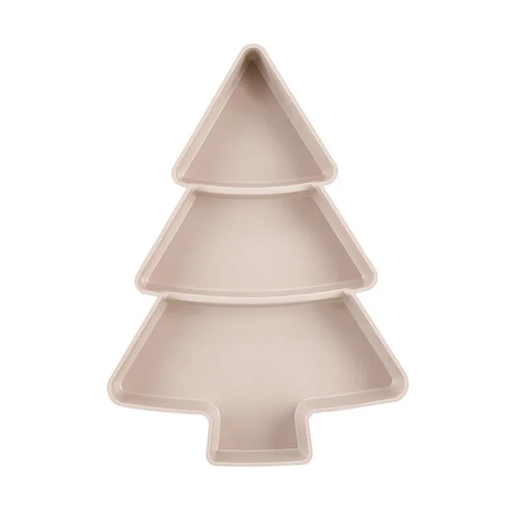 Christmas Tree Fruit Bowl Home Snack Plate Plastic Candy Dish Melon Seeds Dried Fruit Box Lazy Snack Box