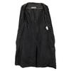 Jil Sander Authentic Japanese Black Synthetic Cotton Stand-up Collar Coat Coat 34Used