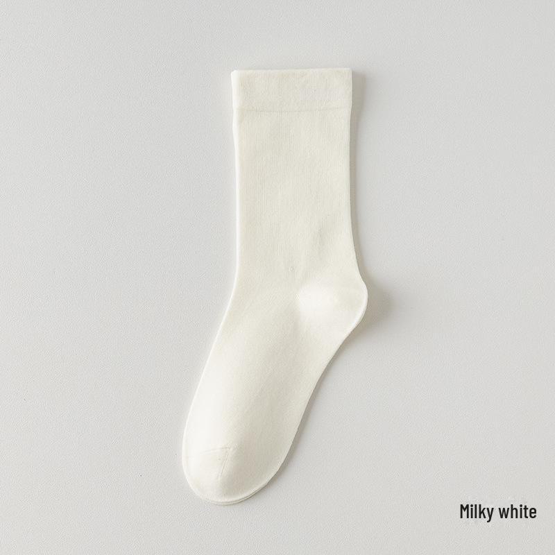 Wadenlange Socken aus Baumwollgarn für Damen – ohne Knochen, vielseitig für alle Jahreszeiten