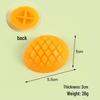 PVC Mango Simulation Toy: Miniature DIY Handmade Fruit with Knife for Playhouse Ornaments.