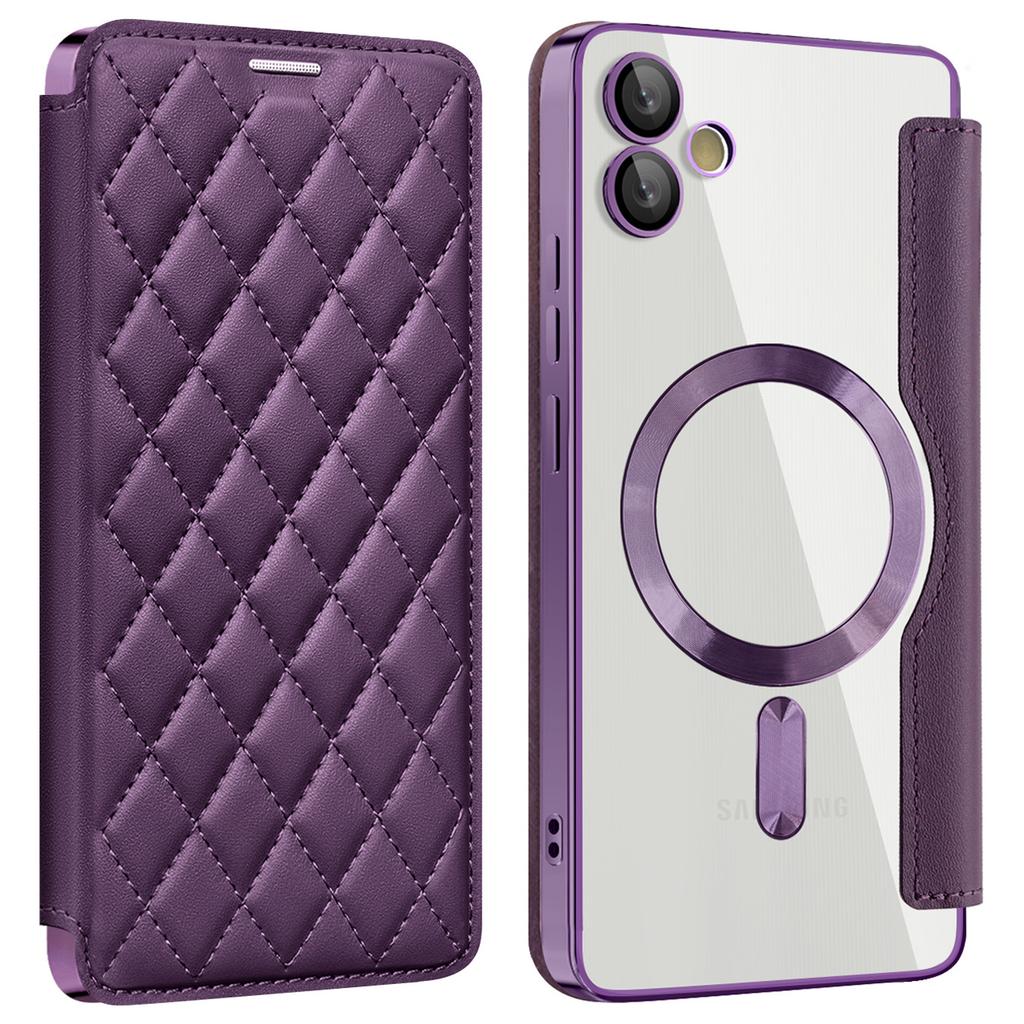 Magnetyczne etui dla Samsunga Galaxy A05 4G z blokadą RFID, uchwytem na karty i skórzanym pokrowcem na telefon z PU