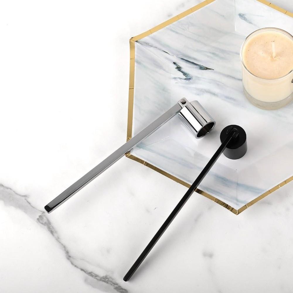 Long Handle Metal Candle Snuffer Multi Color Candle Extinguisher Bell-Shape Wick Cover  Home Decor