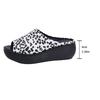 Fashion Leopard Zebra Print Decor Wedges Sandals Women Summer Thick Sole Non Slip Slippers Woman Plus Size Chunky Platform Beach Shoes