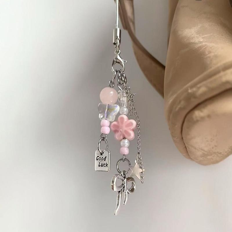 1  Třešňový květ Mašle Mobilní telefon Řetízek Klíčenka Přívěsek na školní tašku