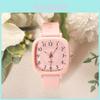 Fashionable Square Dial Teen Watch Quartz Movement 30m Water Resistance And Casual Style