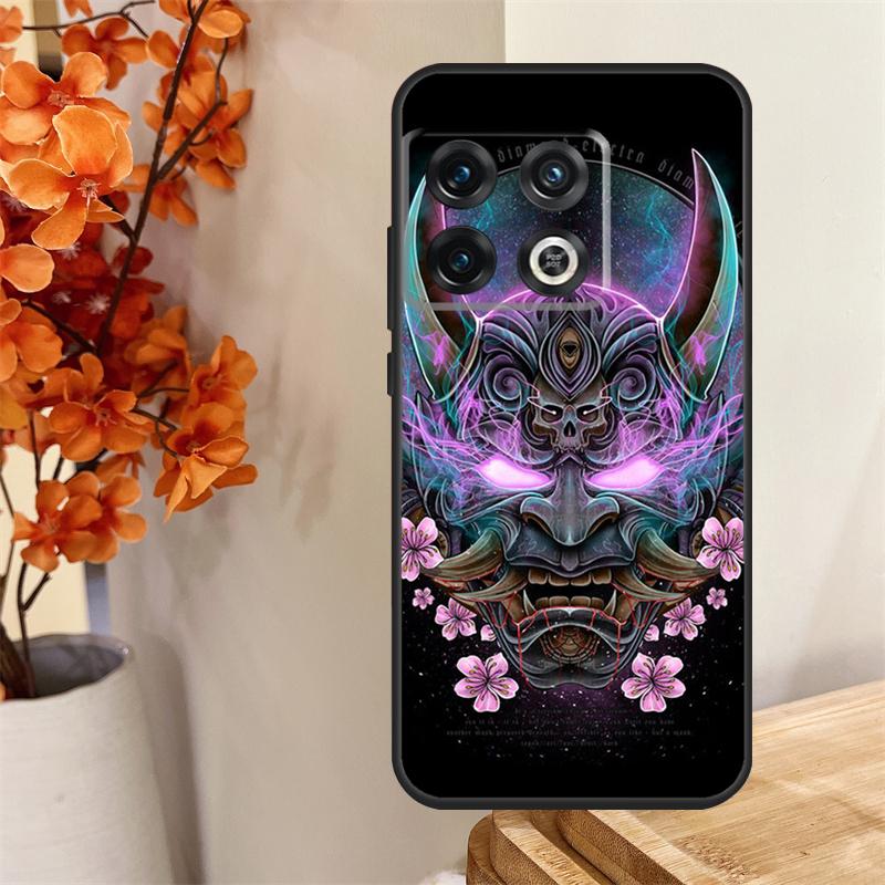 Oni Hannya Demon Mask Funda For OnePlus 13 13R 12 12R 11 10 Pro 8T 10T OnePlus Nord 4 CE 2 3 Lite N30 N20 N10 Case