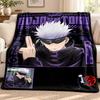 Jujutsu Kaisen Blanket Flannel Blanket Soft Cozy Plush Throw for Sofa Bed Lightweight Home Decoration Outdoor Camping