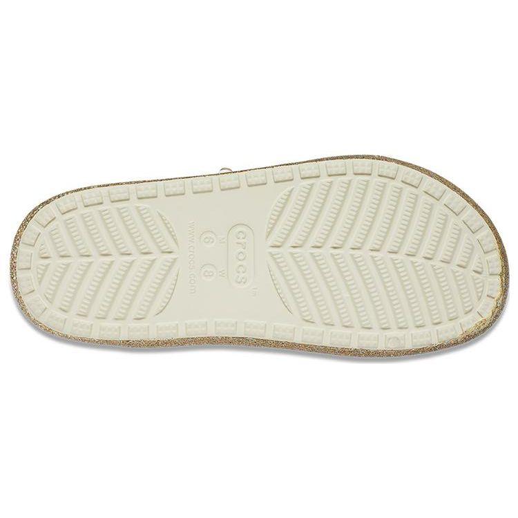 Crocs Classic Shiny Warm Fleece EVA Silent Slide Sandals Women Sandals Colorful 208124-93S