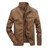 2026 Good Quality Brand Motorcycle Leather Jackets Men Warm Patchwork Military Jacket Baseball Collar Pilot Leather Jacket Coats