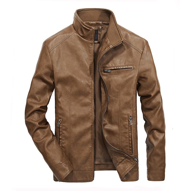 2026 Good Quality Brand Motorcycle Leather Jackets Men Warm Patchwork Military Jacket Baseball Collar Pilot Leather Jacket Coats
