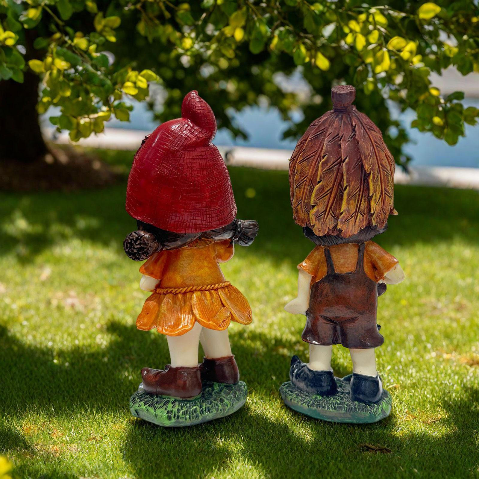 

2 Pieces Romantic Couple Figurine Home Decor Ornament Statue Cute Couples Resin