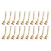 20PCS Tire Valve Stem Copper Excellent Sealing Capacity Rust Prevention For Truck Trailer RV Weeder V3 20 5