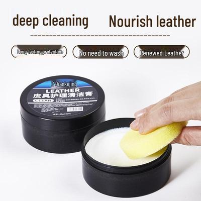 No-Wash Leather Care Cream for Car Seats, Furniture, and Bags