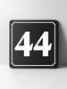 Metal House Number Sign, Black White Contrast, Outdoor Wall Decor for Home Street